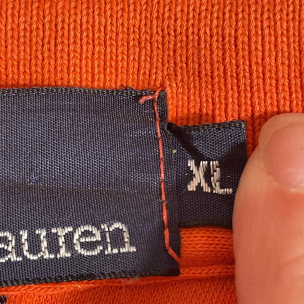 Polo Ralph Lauren Polo Shirt Mens Size Extra Large Orange Harbot Town Golf Links